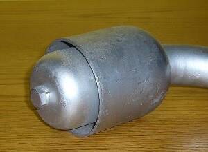 Silencioso metálico industrial fabricado en acero